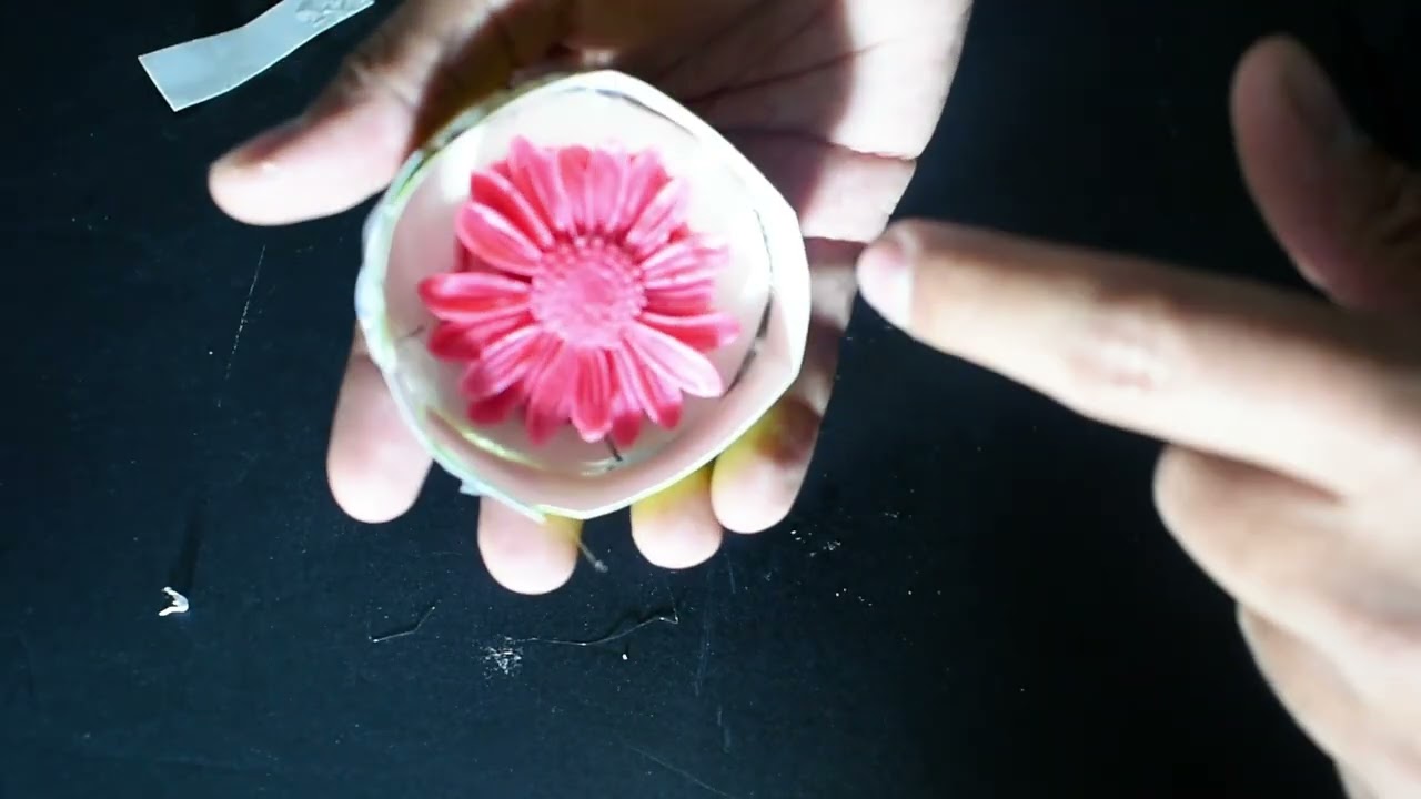 Creando molde de cartón , para sacar la margarita en vela paso a paso #diseño  #moldes  #moldes3d