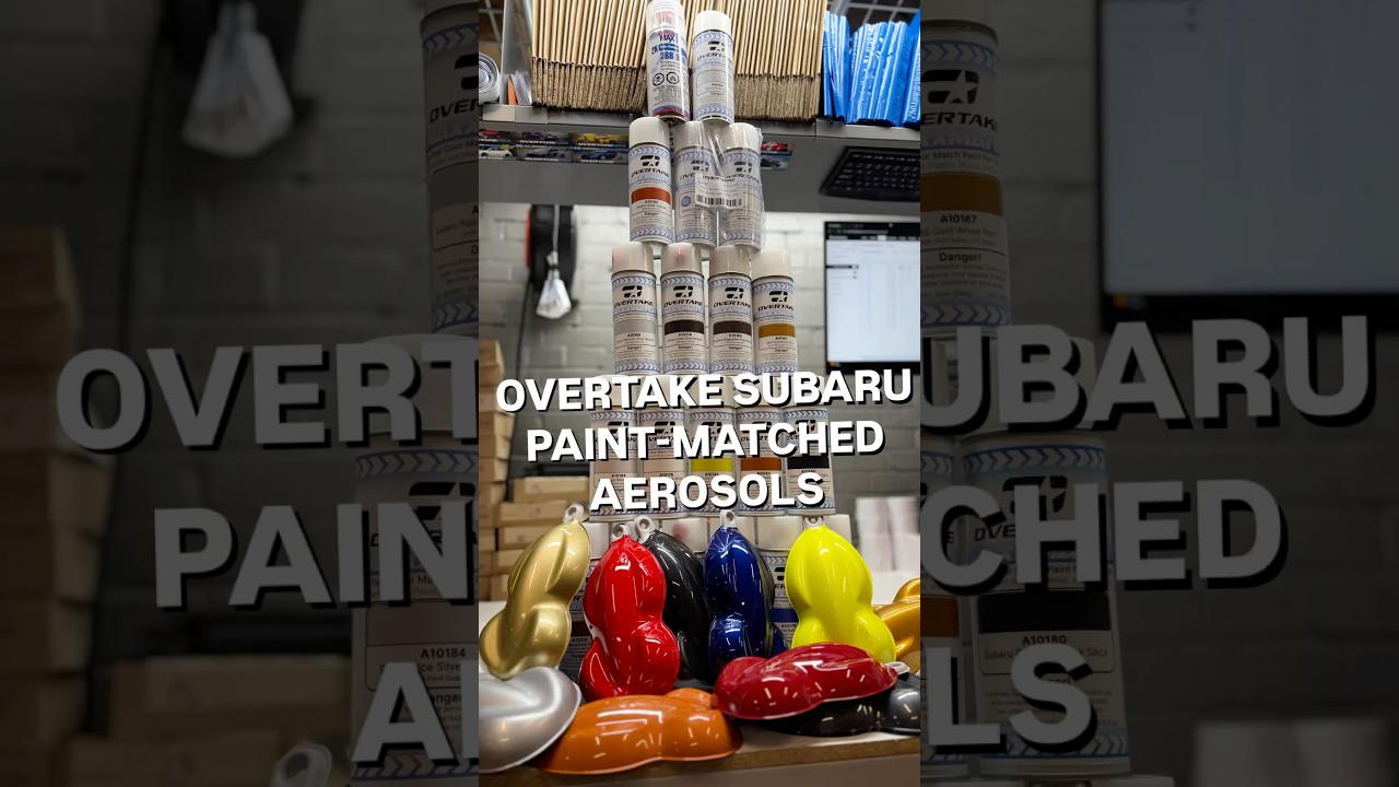 Решение проблемы дорогостоящего подбора цвета краски для Subaru = аэрозольные краски OVERTAKE Max...