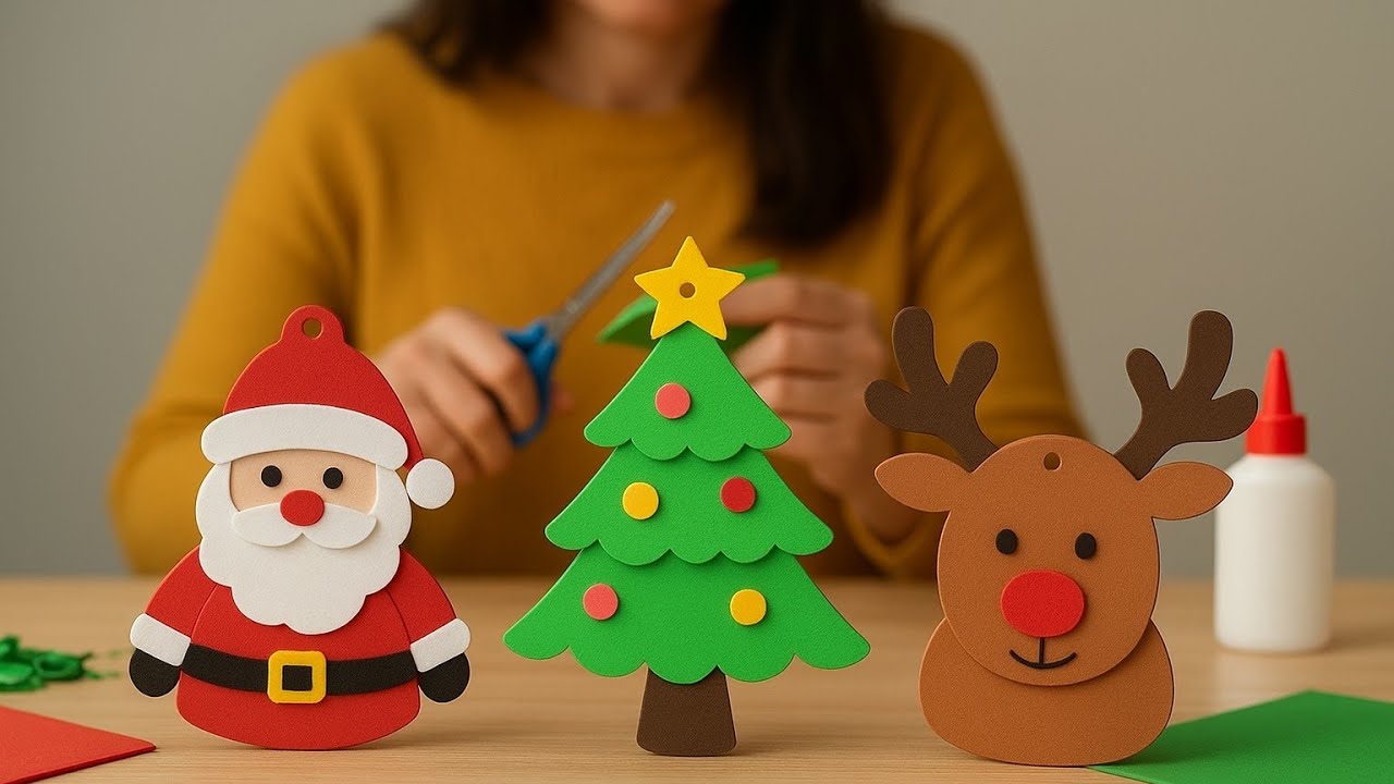“Manualidades Navideñas con Fomi: Crea Adornos Hermosos para una Decoración Mágica”