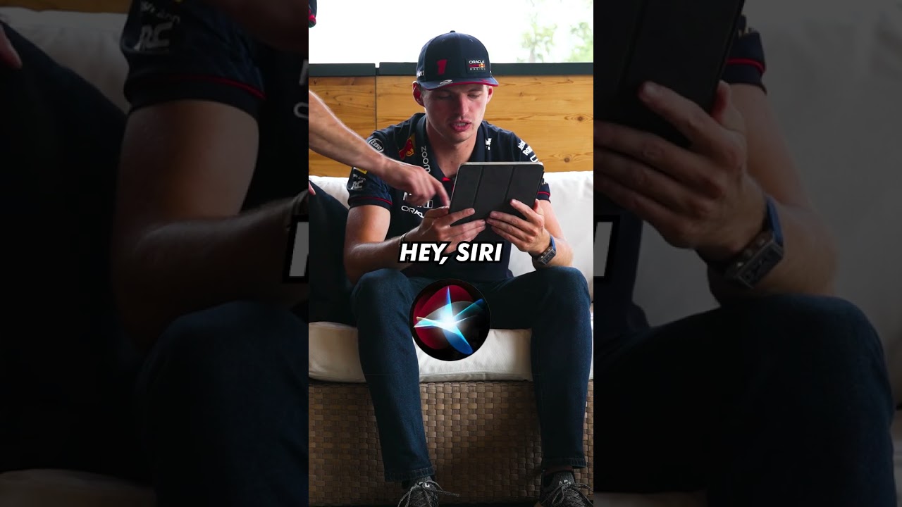 Hey Siri, it's Max Verstappen here 👋 #NFL #F1 #RedBullRacing