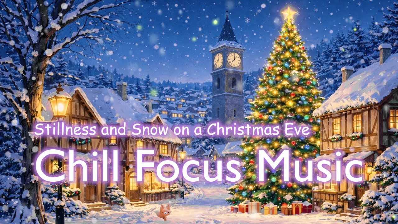 Stillness and Snow on a Christmas Eve 🌙🎄 | Chill Piano for Focus & Relaxation | 1 Hour