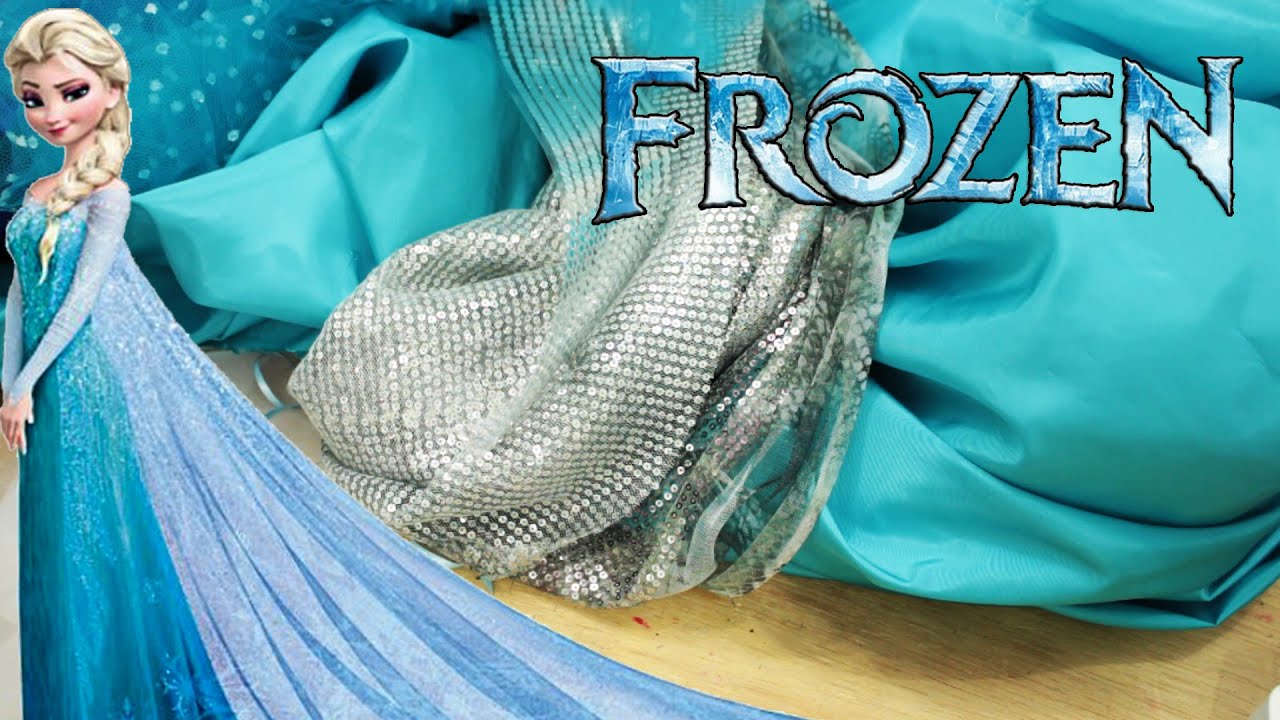 VESTIDO ELSA- FROZEN: Escolhendo Tecidos Para o Vestido- [ Dress Elsa Frozen] VEDA 27