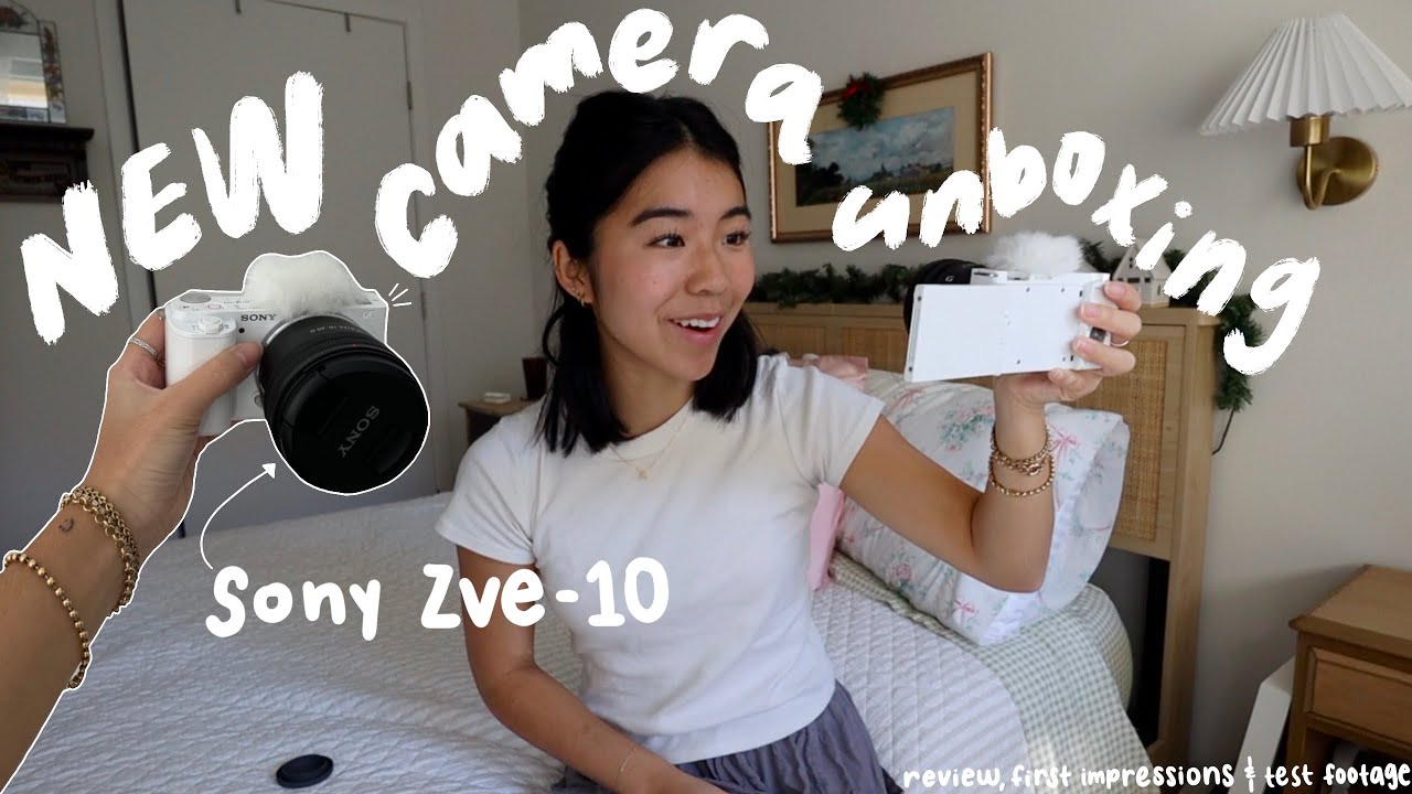SONY ZV-E10 UNBOXING + REVIEW | day in my life (test footage)