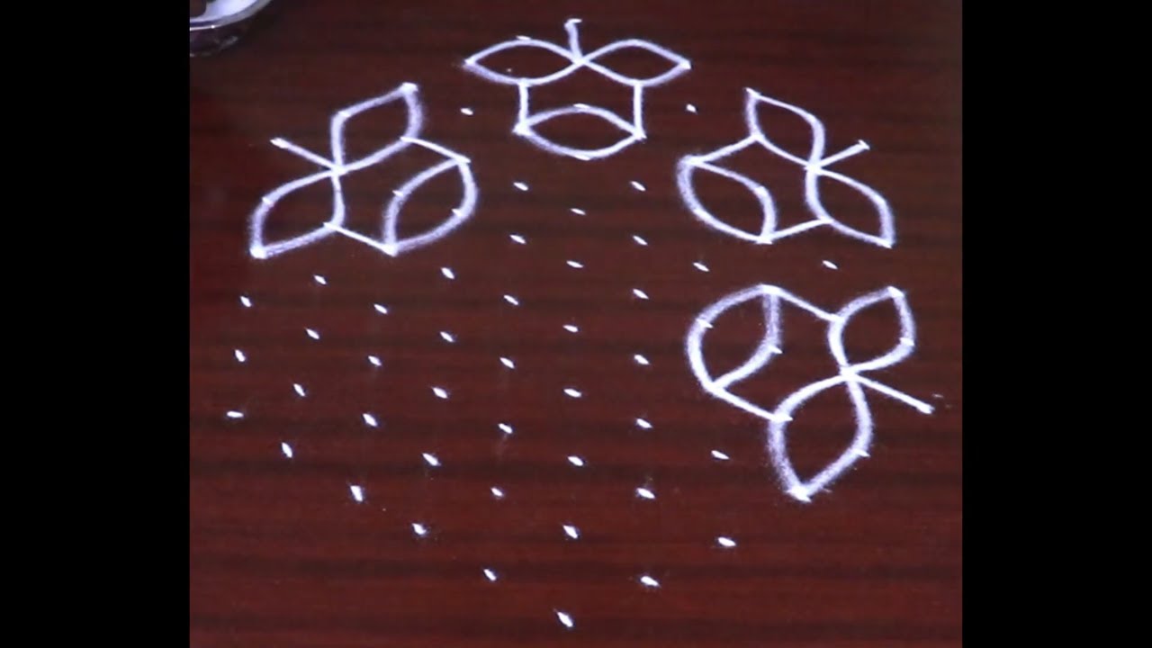 Easy kolam designs for beginners | Easy rangoli | Easy Dot kolam | Daily use kolam | KGS Rangoli