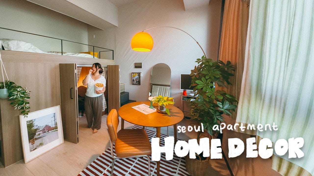 life in a korean loft | building a cozy movie room, home decor & unboxing