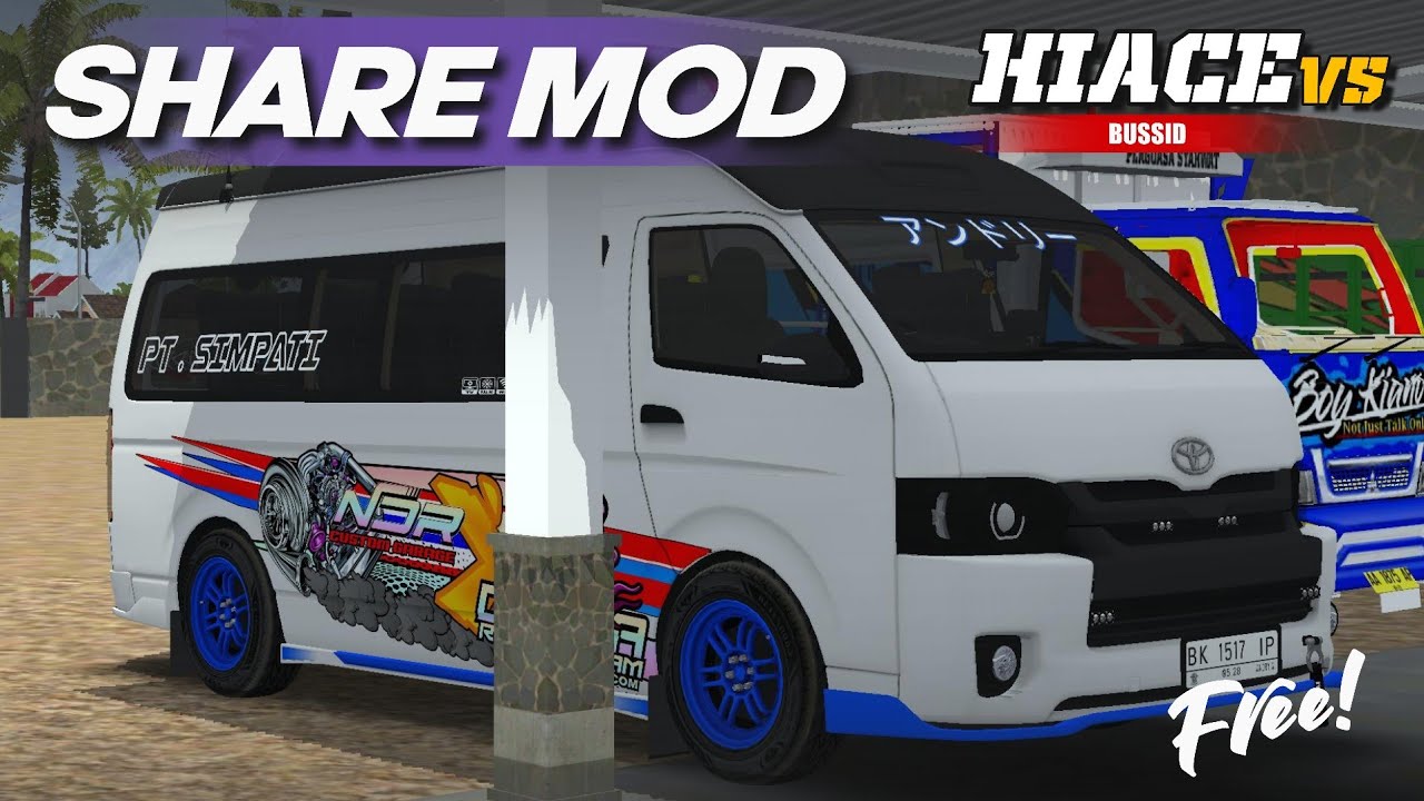 SHARE MOD HIACE COMMUTER V5 || MOD BUSSID TERBARU