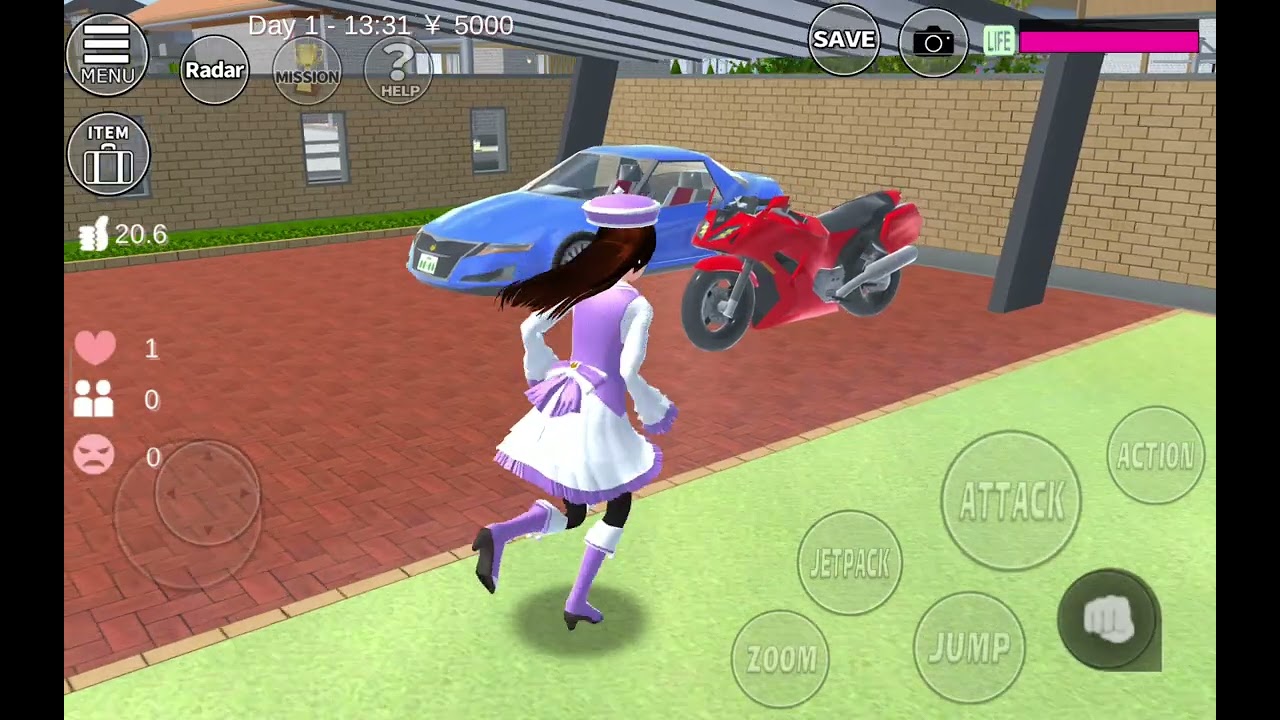 Someone wants to be my boyfriend in sakura school simulator but I tried him😂😂😂 I hate having a BF😌