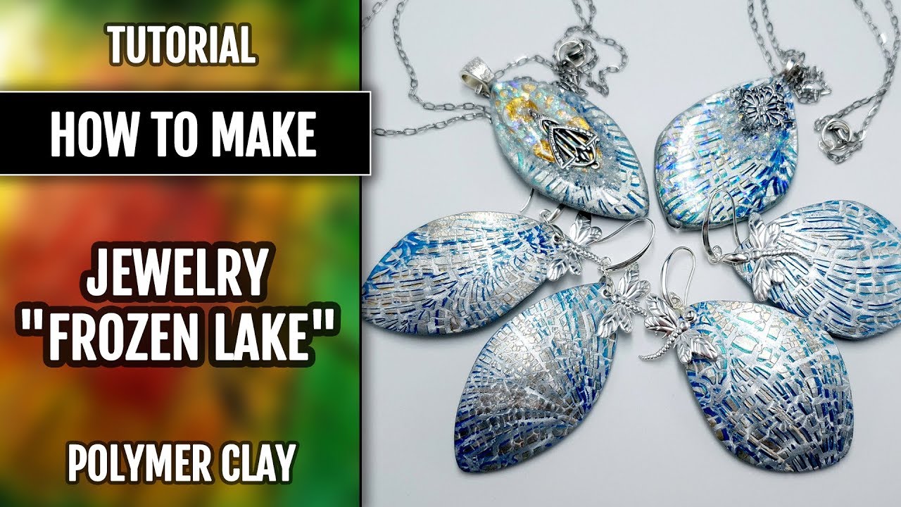 Polymer Clay Tutorial: Polymer Clay Winter Inspired Pendants and Earrings