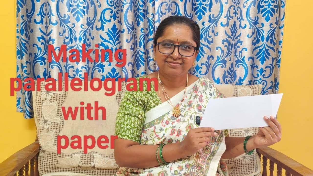 ll Learn with Samatha ll Making parallelogram with paper