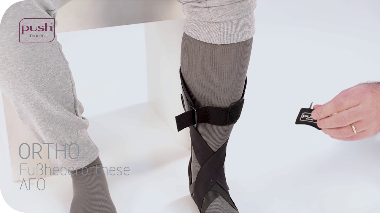 Push Braces | Push ortho Fußheberorthese AFO | Anpassung durch Spezialist