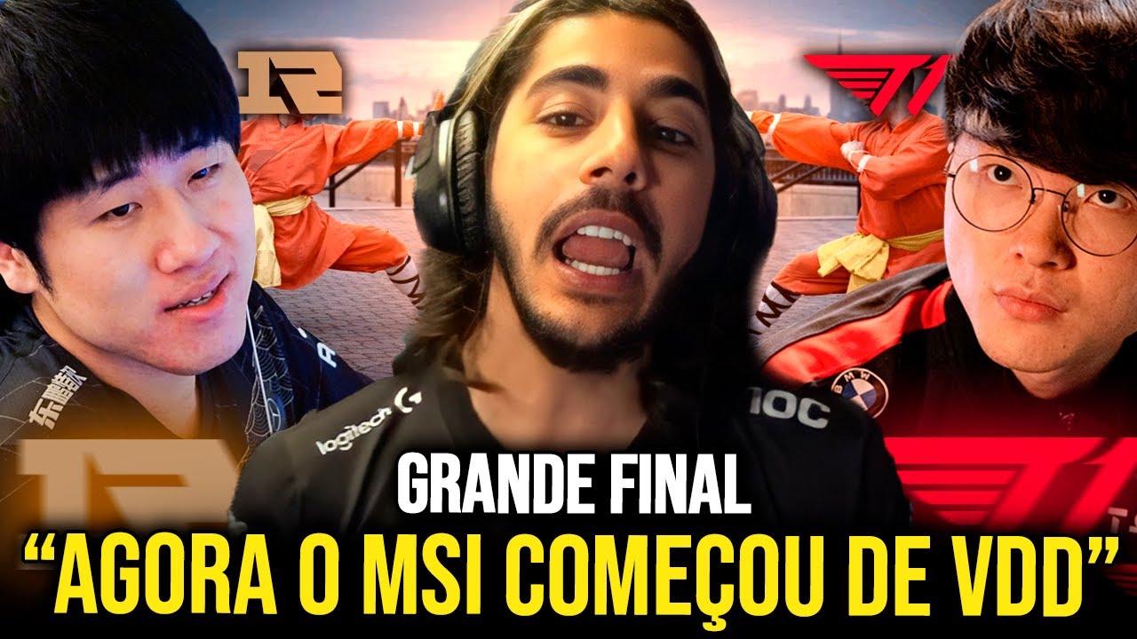 RNG X T1 - (VOVÔ FAKER X GALA QUENTE) GRANDE FINAL MSI | BAIANALISTA REAGE