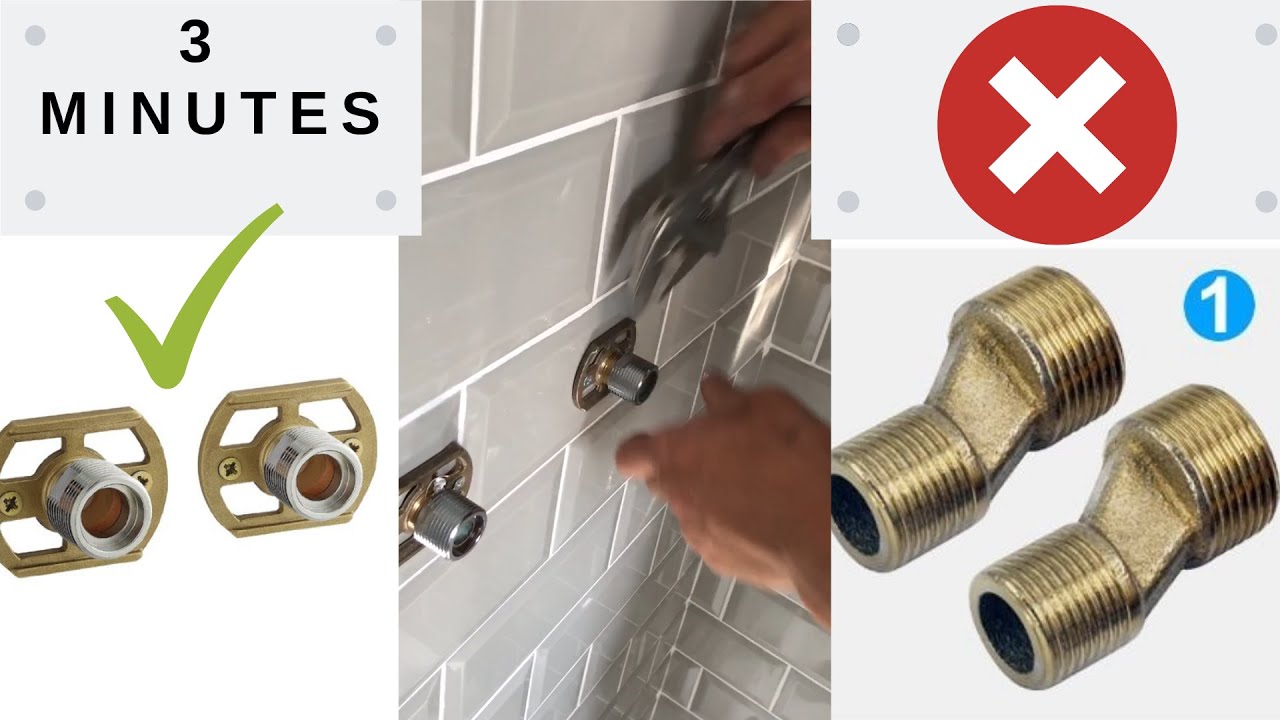 shower mixer install in 3 minutes