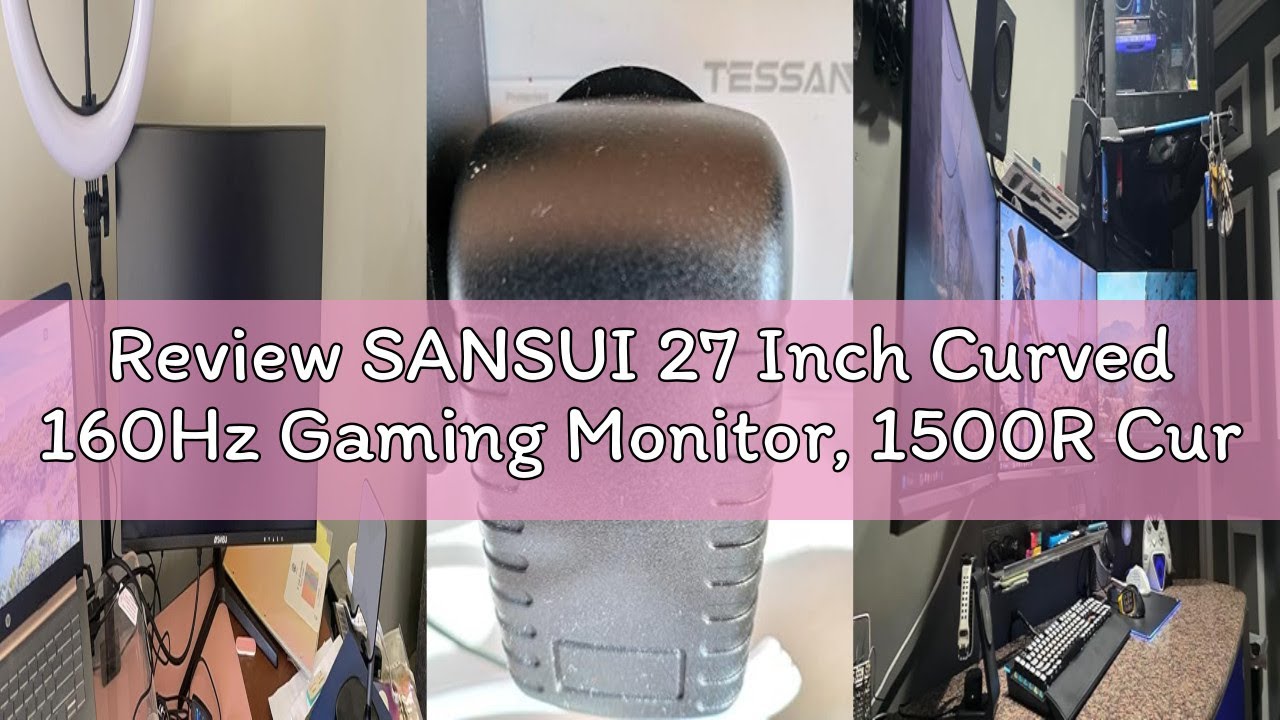 Review SANSUI 27 Inch Curved 160Hz Gaming Monitor, 1500R Curved Computer Gaming Monitor FHD 1080P, 4