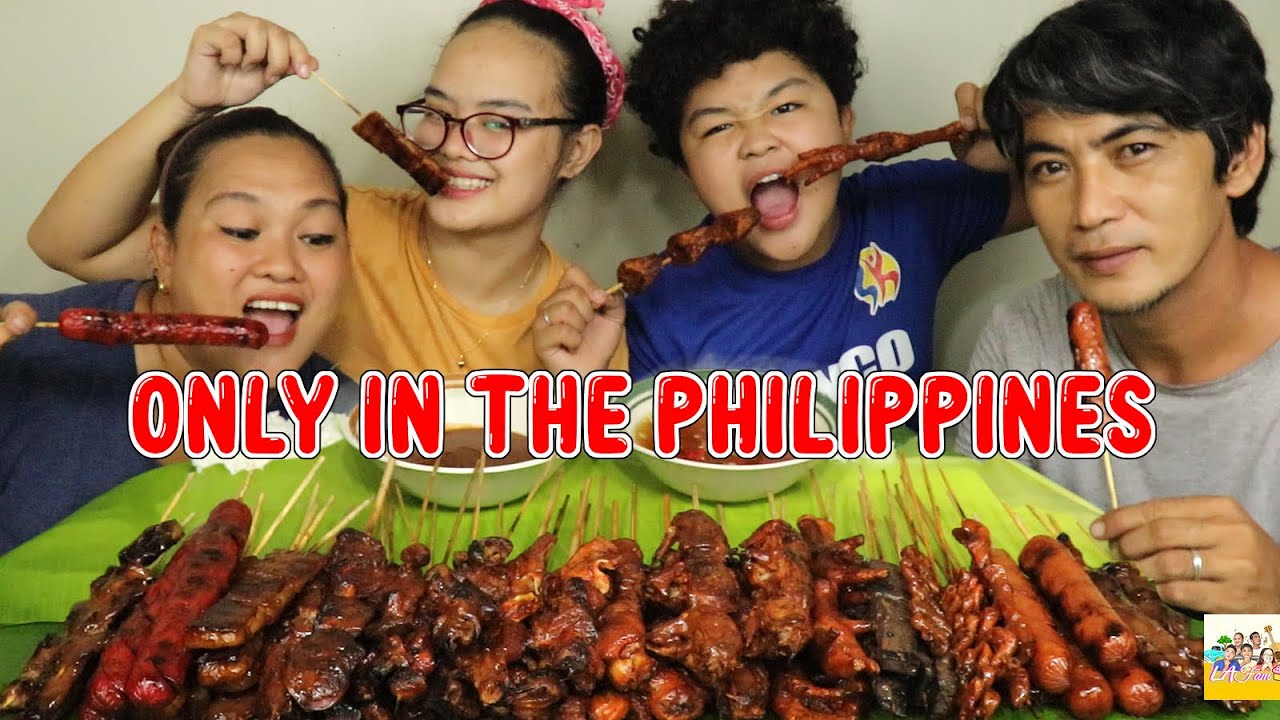 PHILIPPINES / FILIPINO STREET FOOD IHAW-IHAW! PINOY MUKBANG WITH LAFAM!