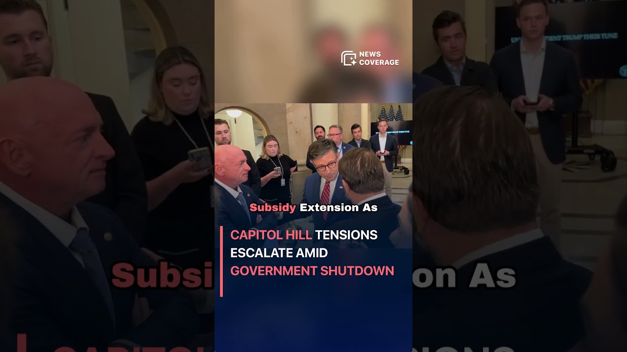 Capitol Hill Tensions Escalate Amid Government Shutdown #politics