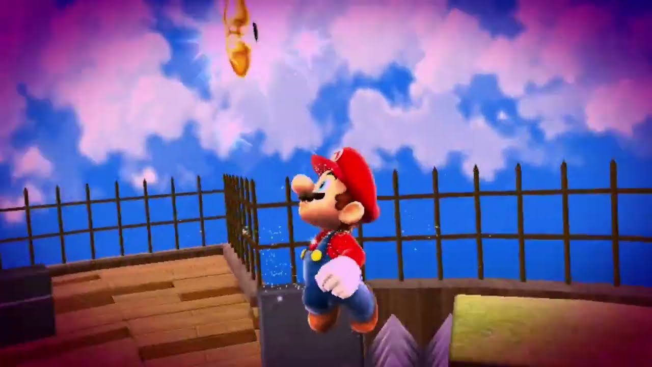 Mario Galaxy Snow Cap Bonefin Gold Leaf Purple Coins & Beach Bowl Purple Coins + True Ending