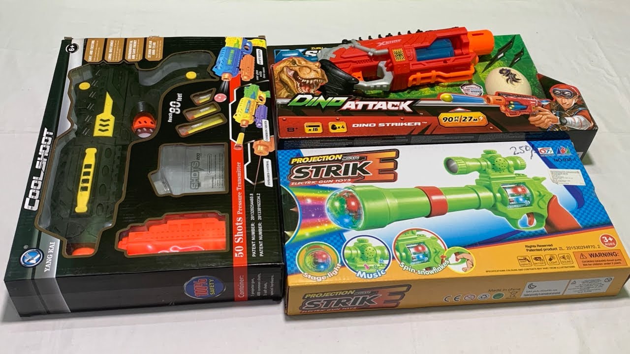 2022 GUN TOY COLLECTION !! PROJECTION STRIKE !! COOL SHOOT GUN TOY !! !! SHORT GUN !! TOK TOK TV
