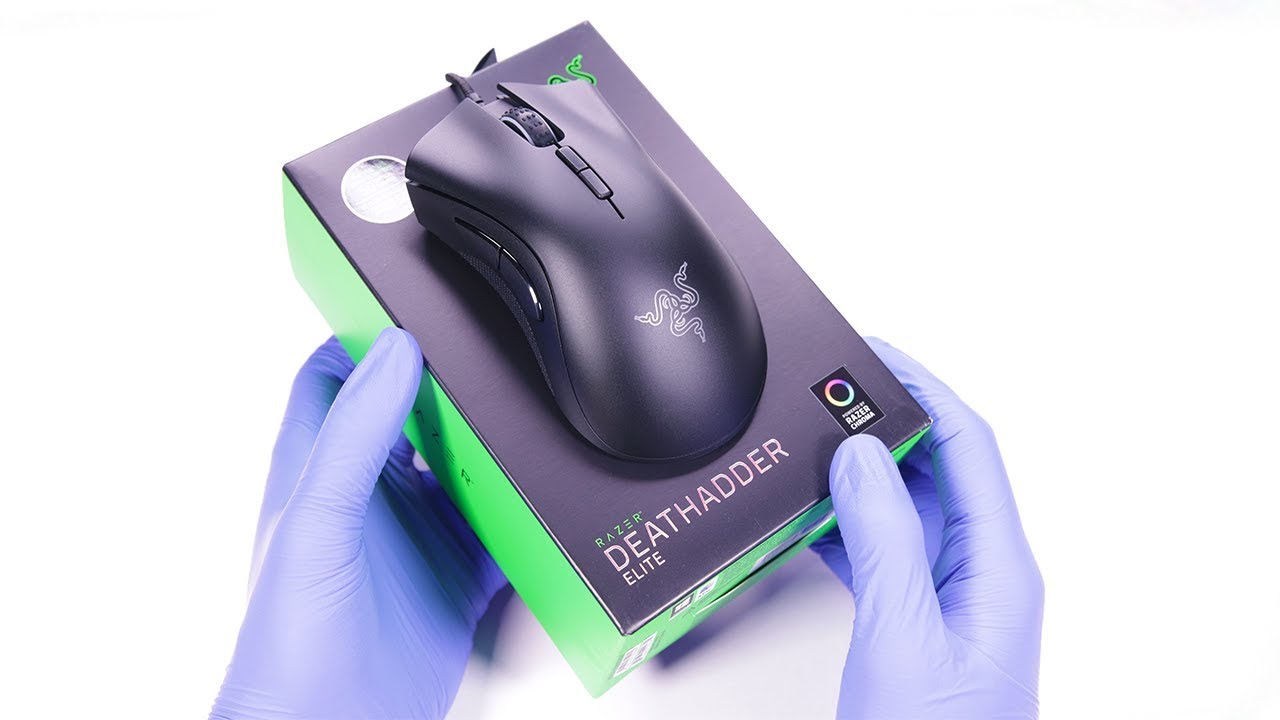 Razer Deathadder Elite Gaming Mouse Unboxing - ASMR