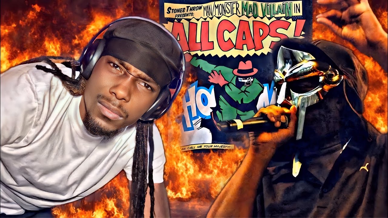 24 Year Old First Time Hearing MF DOOM - All Caps REACTION! THAT FLOW IS INSANSE!