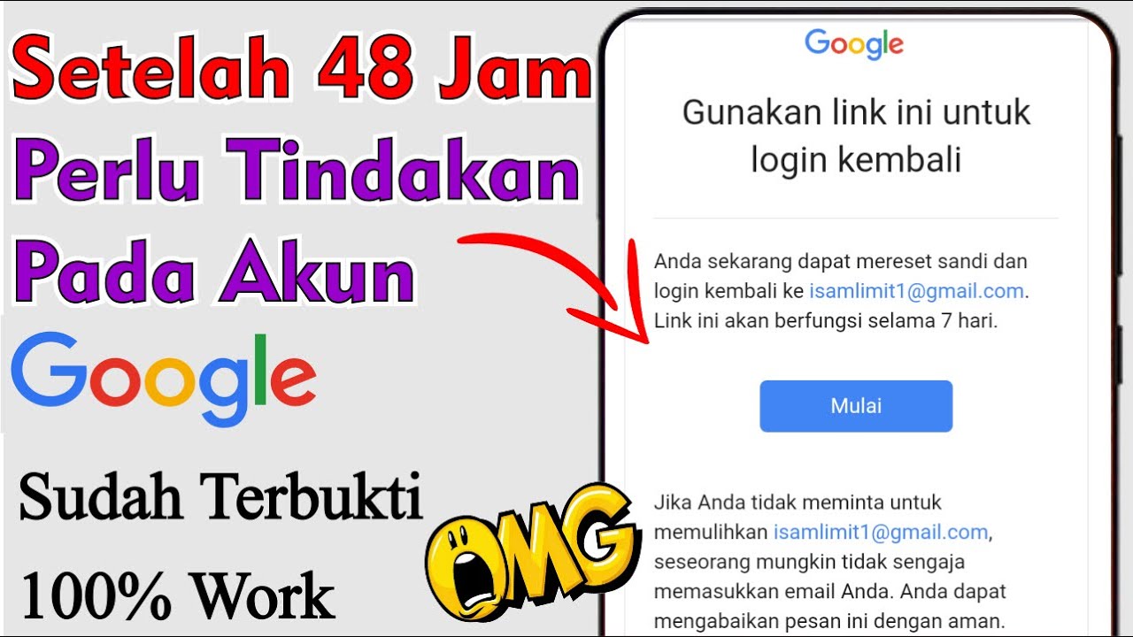 Setelah 48 Jam | Cara Mengatasi Perlu Tindakan Pada Akun Google