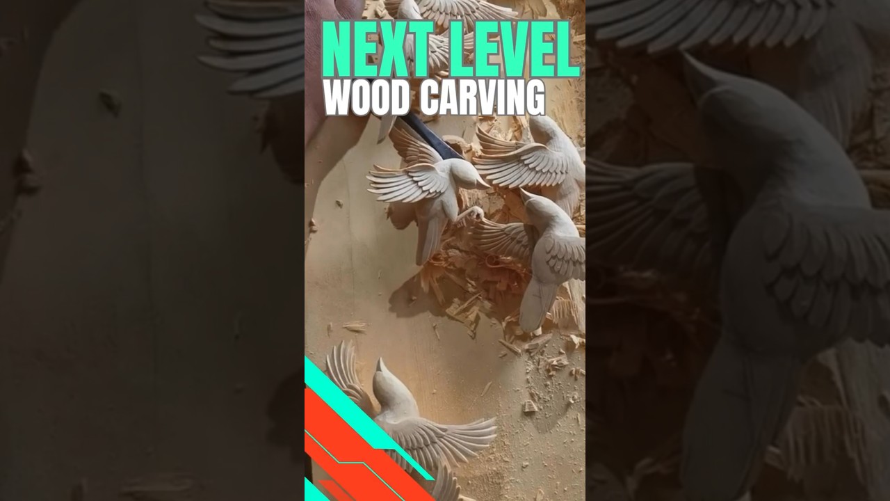 Unbelievable 3D Wood Carving &ndash; So Much Detail! #WoodCarving #ArtMasterpiece #craftlevel