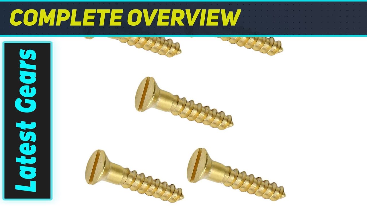 Amazing Solid Brass Screws: 14 x 3-1/2