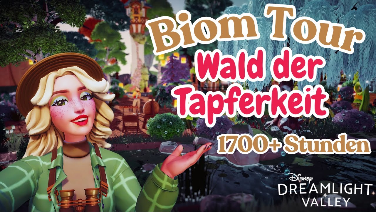 BIOM TOUR | 🦔 Wald der Tapferkeit in Disney Dreamlight Valley 🌳 | 1700 Stunden 🍄