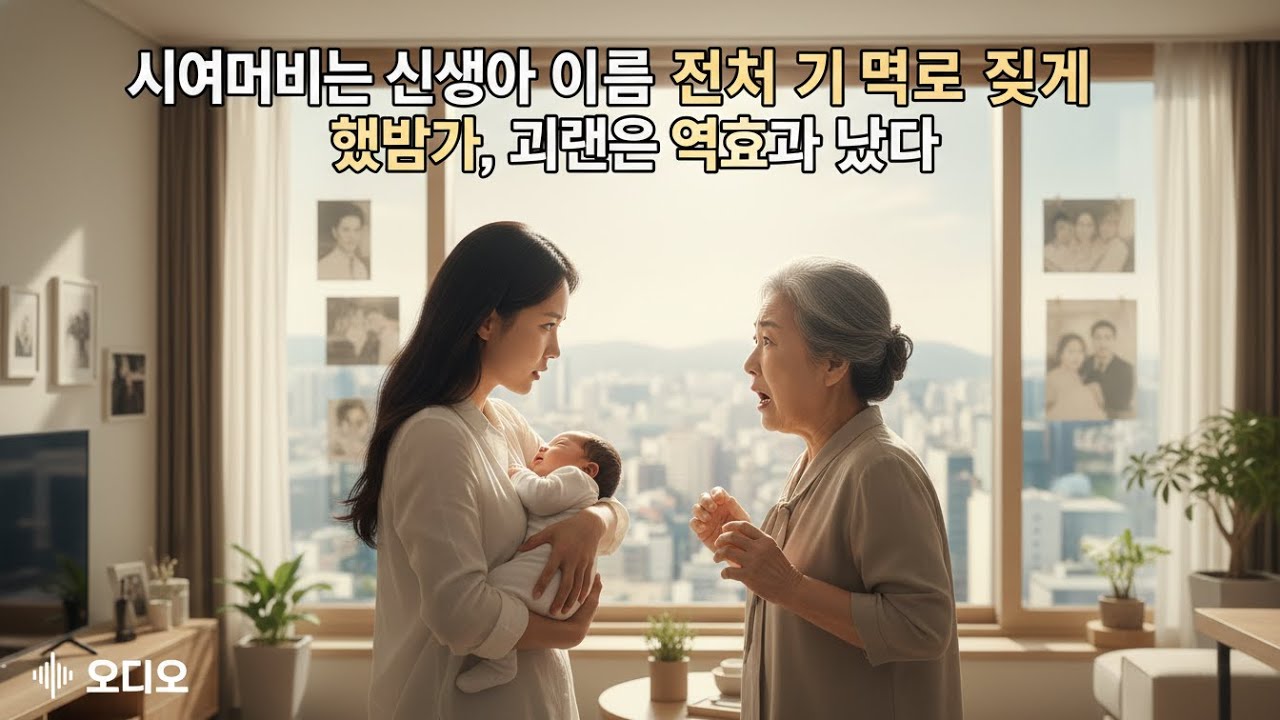 시어머니는 신생아 이름을 전처 기념으로 짓게 했지만, 계획은 역효과 났다
