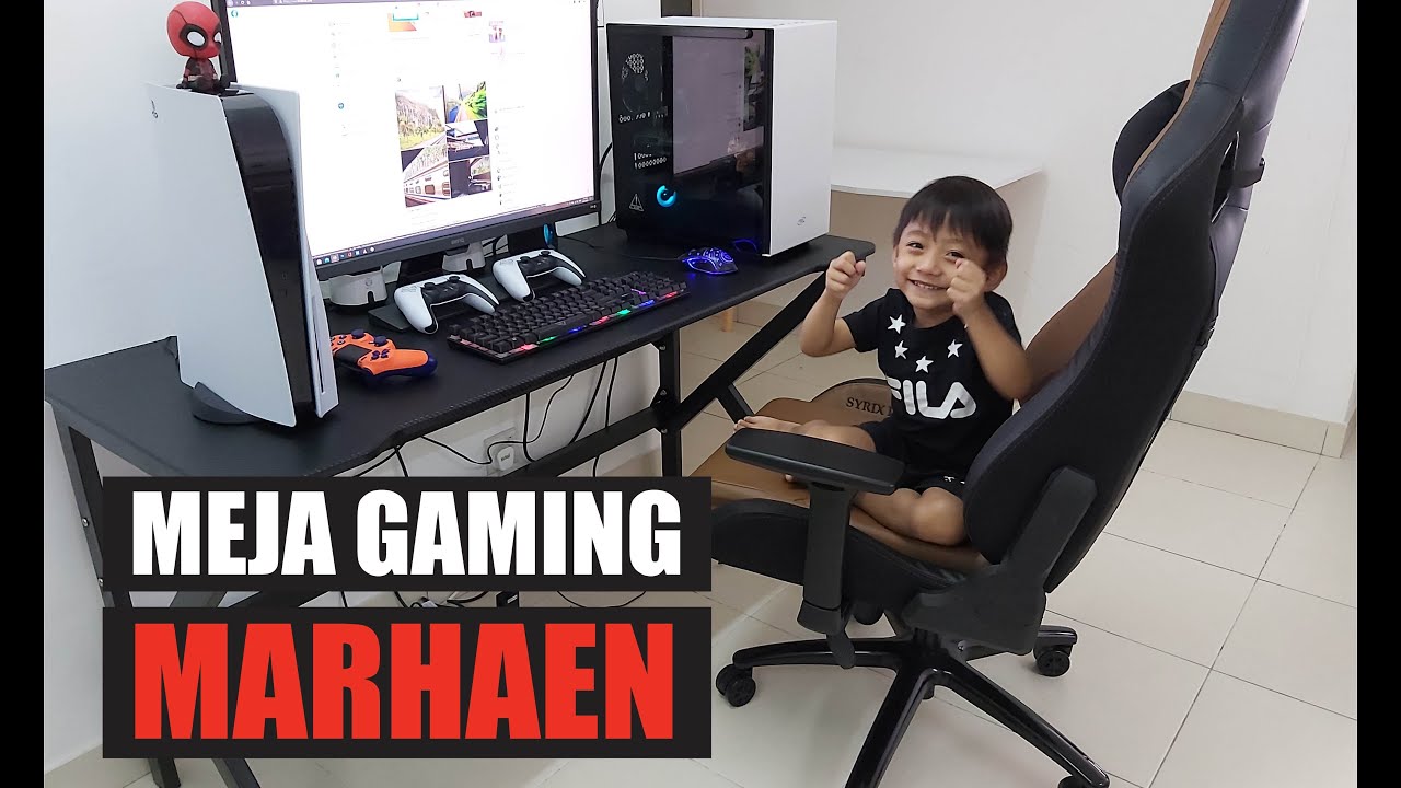 MEJA GAMING SHOPEE MURAH DAN BERBALOI!