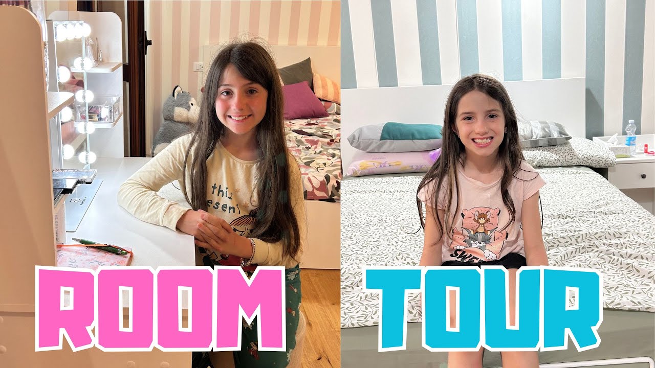 ROOM TOUR delle NUOVE CAMERETTE di VANESSA e ANASTASIA #vanessaeanastasia #mammaromina