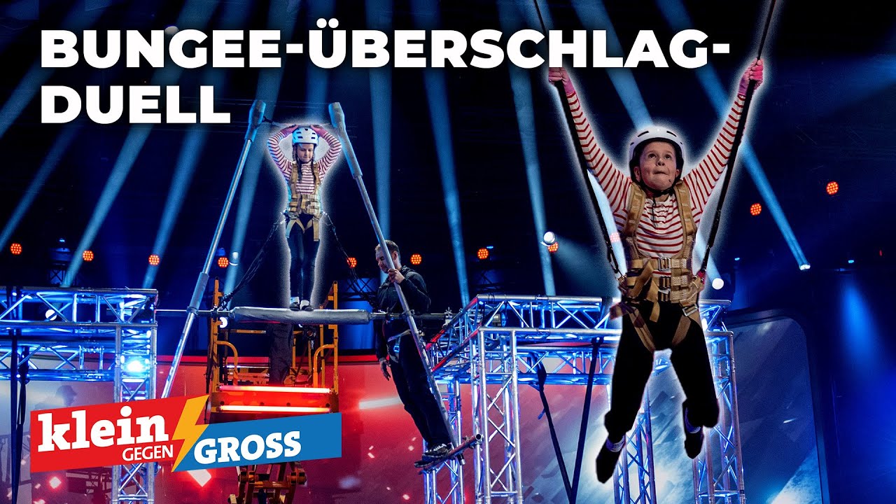 Vorwärtssalti an Bungee-Seilen: Weltmeisterin Regina Halmich vs. Charlotte (11) | Klein gegen Groß