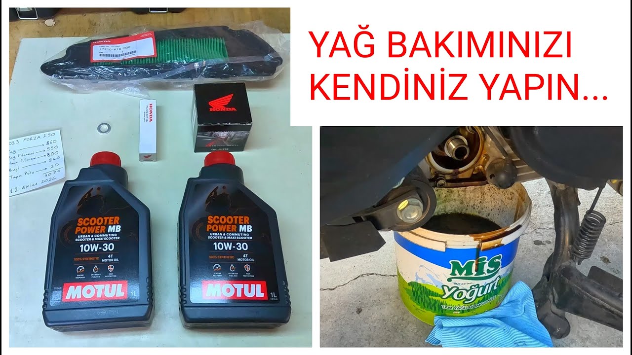 FORZA 250 BAKIM / FORZA 250 12000 KM BAKIMI / FORZA 250 YAĞ BAKIMI / FORZA 250 KOMPLE BAKIM