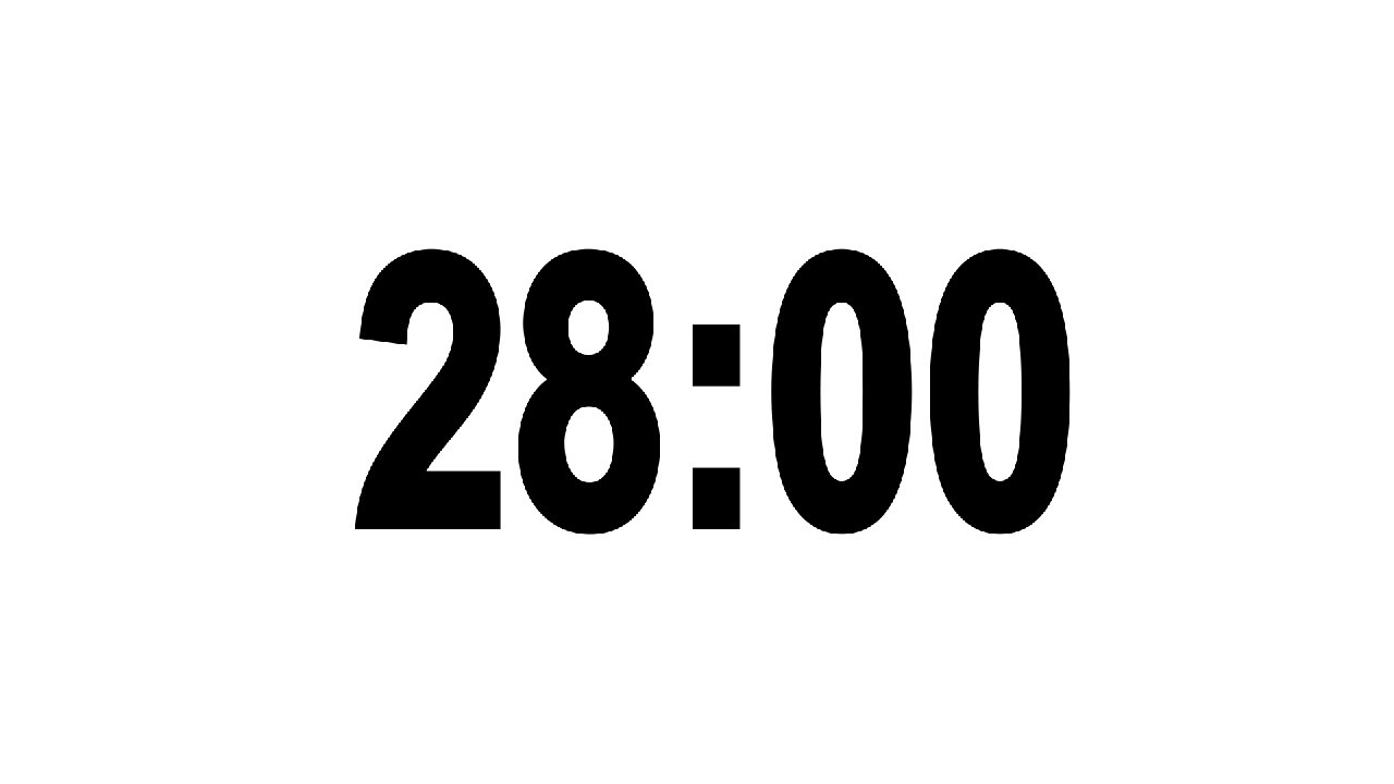 28 Minute Countdown Timer with Alarm