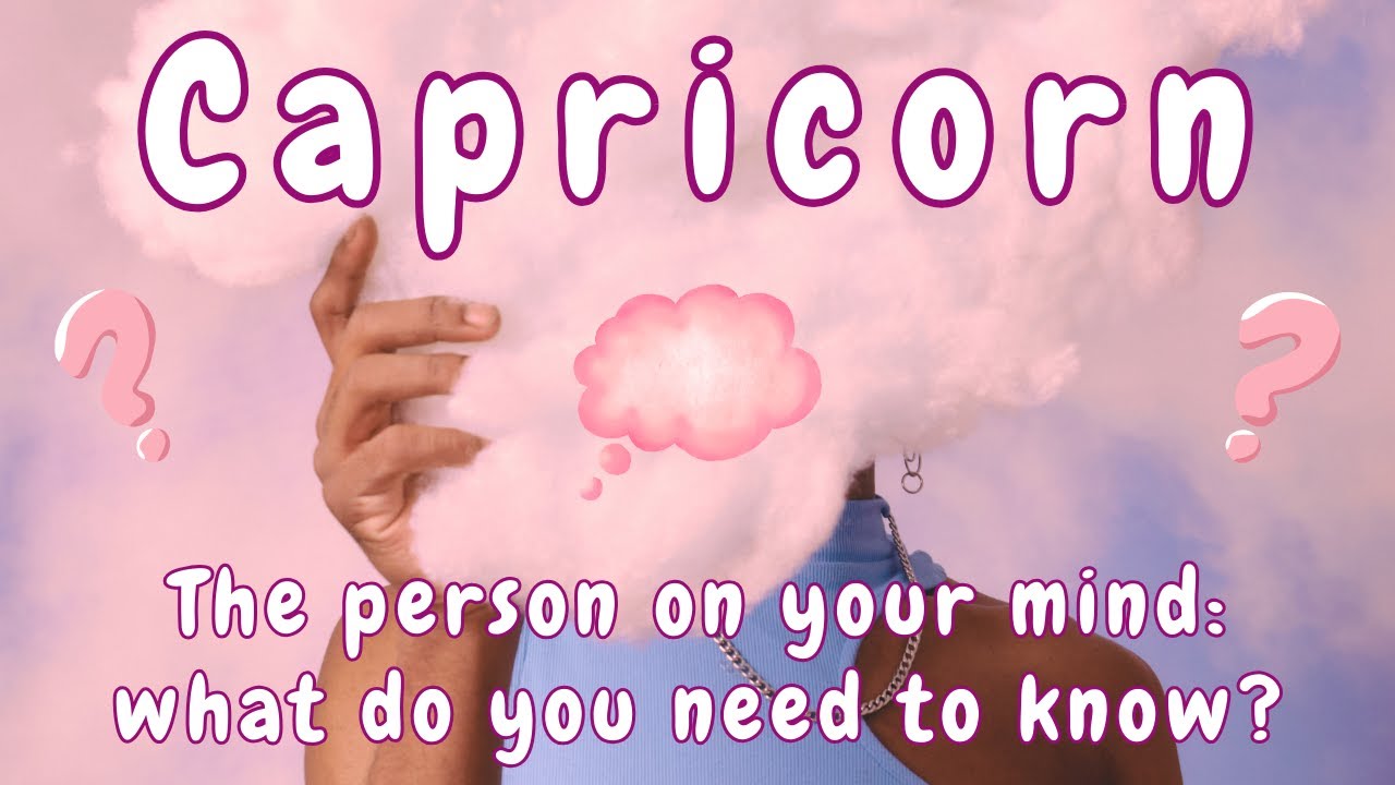CAPRICORN 💭 YOU BOTH WANT THIS! 😍 A CONVERSATION CHANGES EVERYTHING! 👏