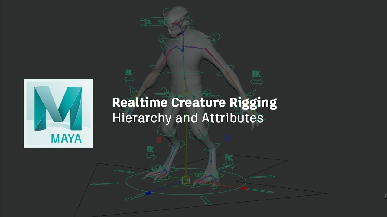 Realtime Creature Rigging Workshop (8 / 19) : Hierarchy and attributes