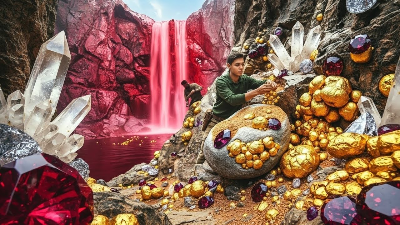 We found a golden treasure chest full of treasures❗ [Strange treasure hunt with metal detector]