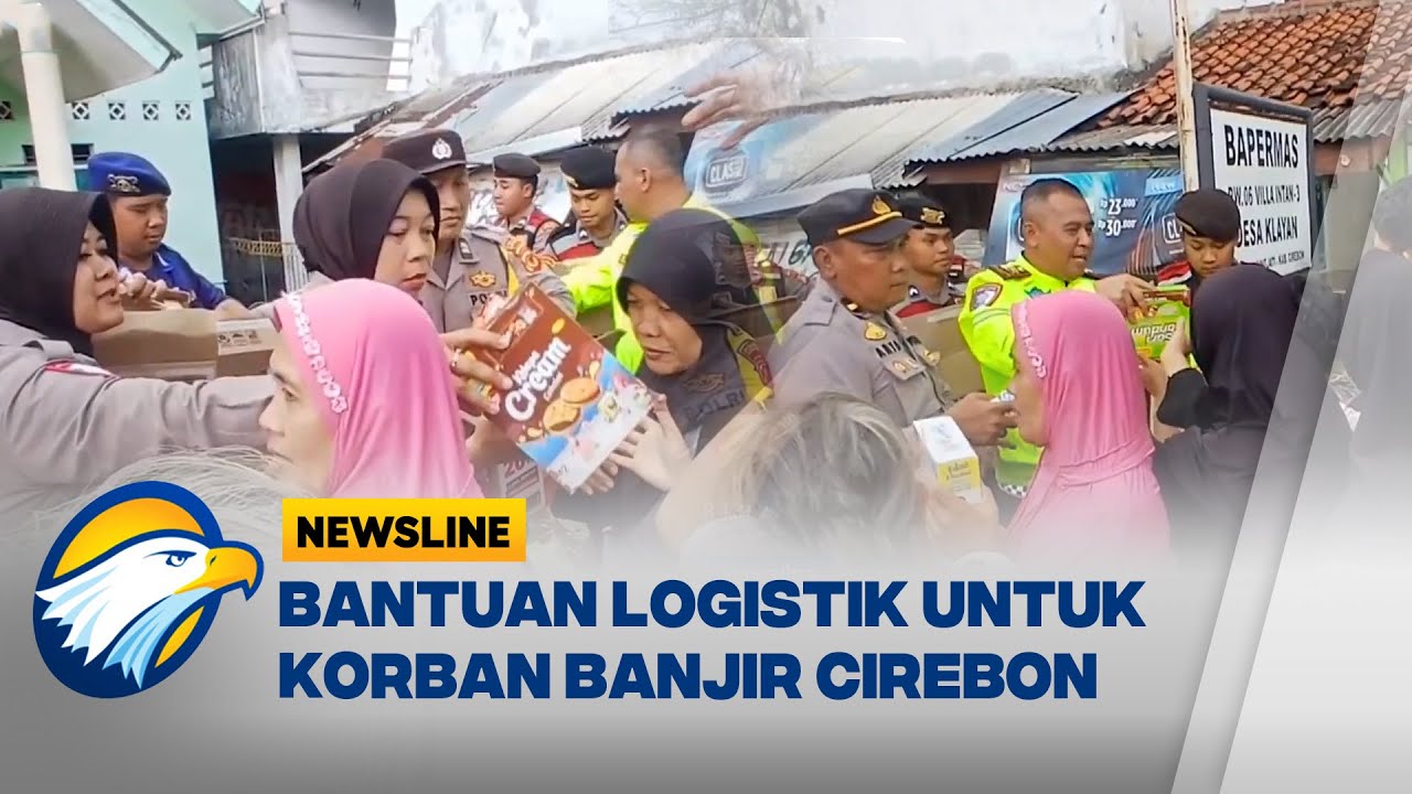 Ratusan Korban Banjir Cirebon Berebut Bantuan Makanan | Newsline