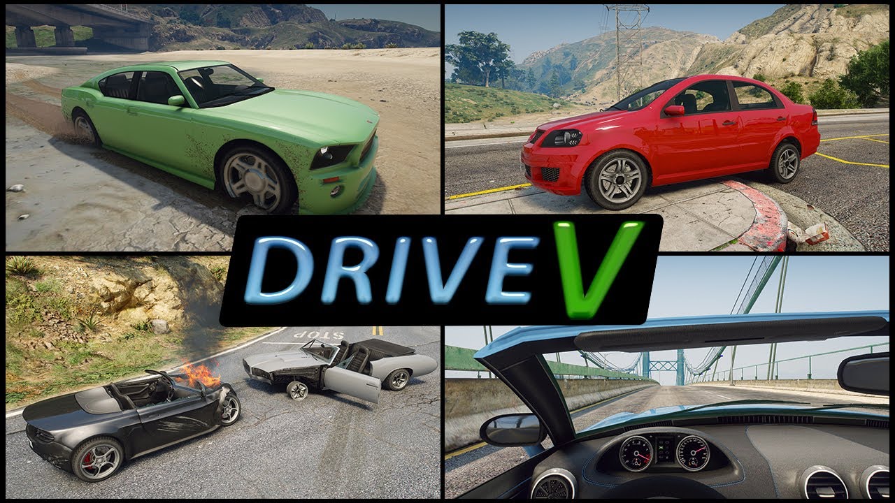 How to install Drive V mod in GTA 5 / Most Realistic mod for GTA V - Realistic Top Speeds or Damages