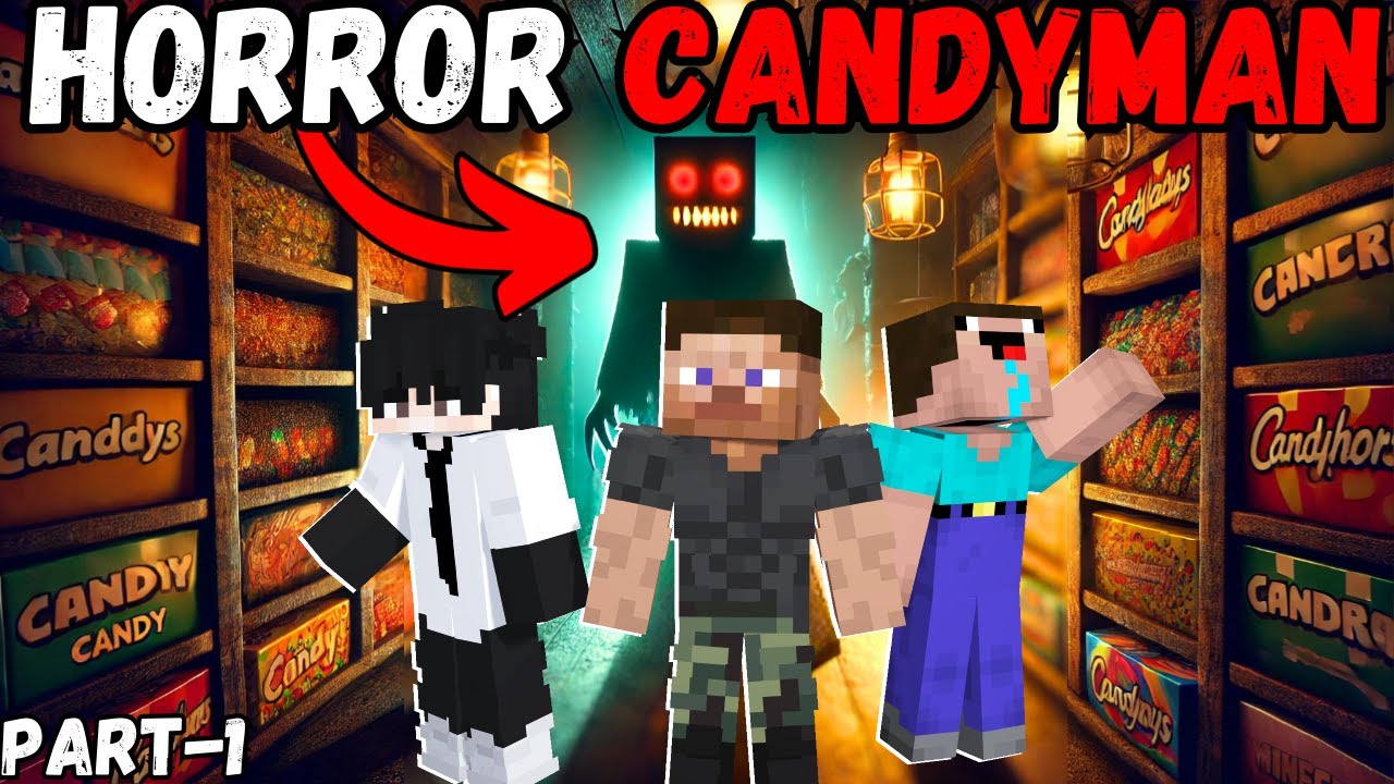 Candyman in our town 😨! Minecraft Horror video in Hindi