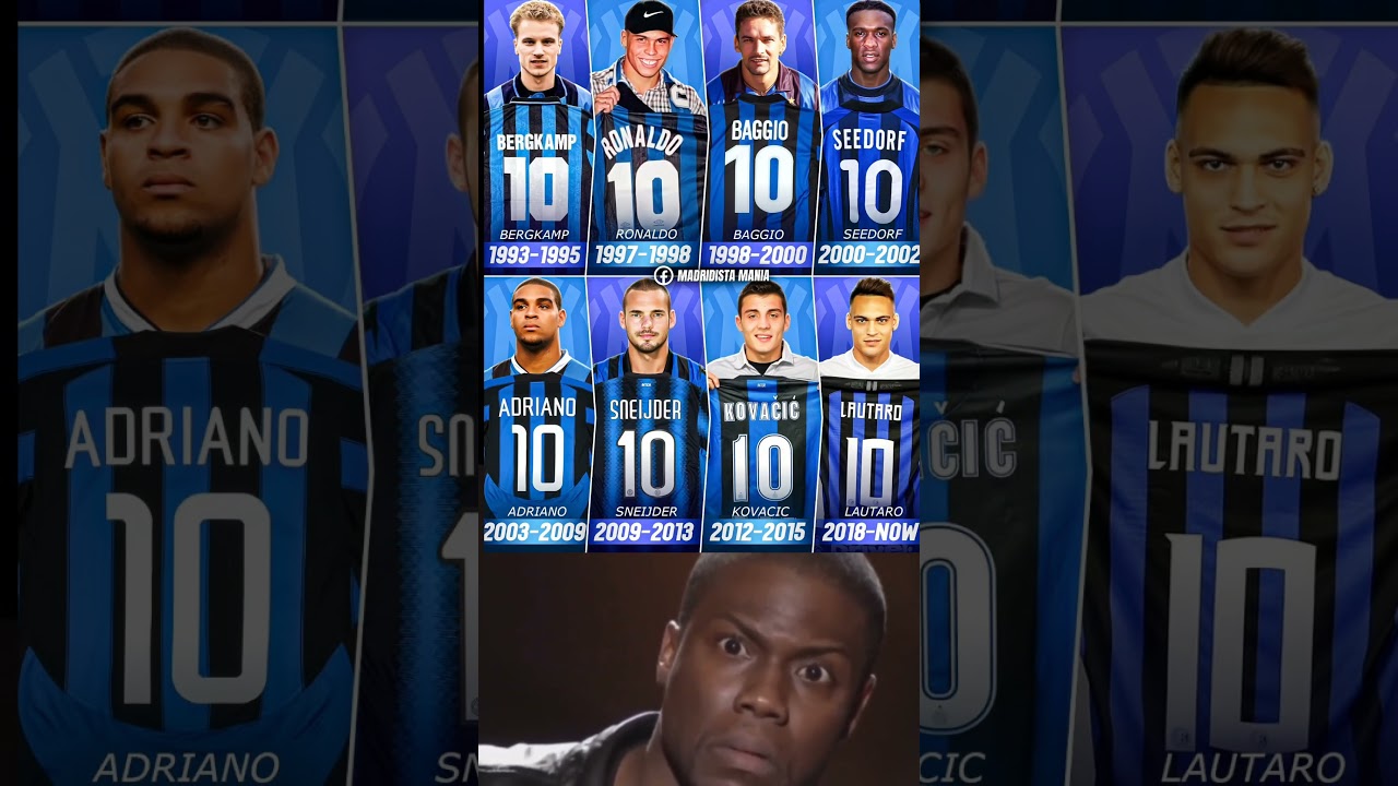 🇮🇹 Inter&rsquo;s iconic number 10 has been worn by legends &mdash; Baggio, Ronaldo, Seedorf, Sneijder and more..