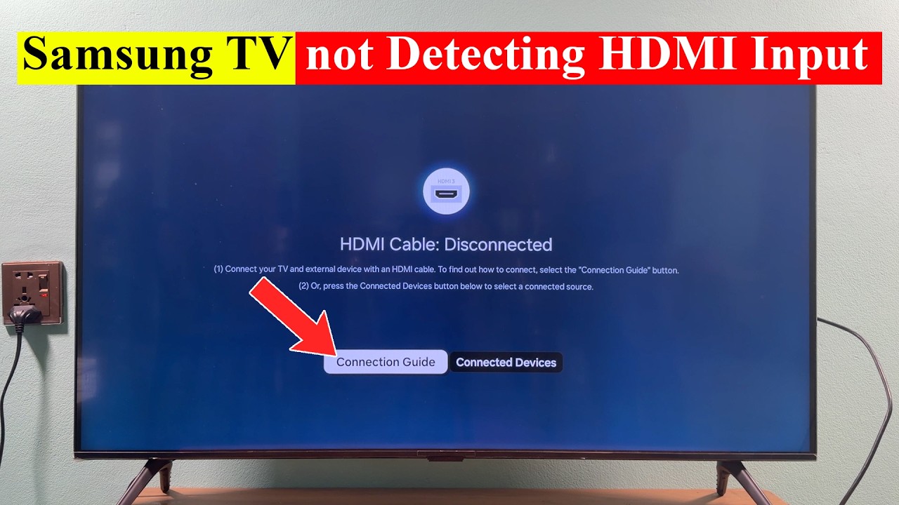 Телевизор Samsung Smart TV не распознает HDMI.