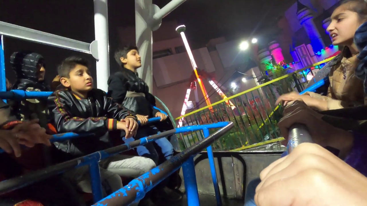 POV Rocking Boat Tagada Swing Ride at Joyland Theme Park Fortress Stadium Lahore Pakistan
