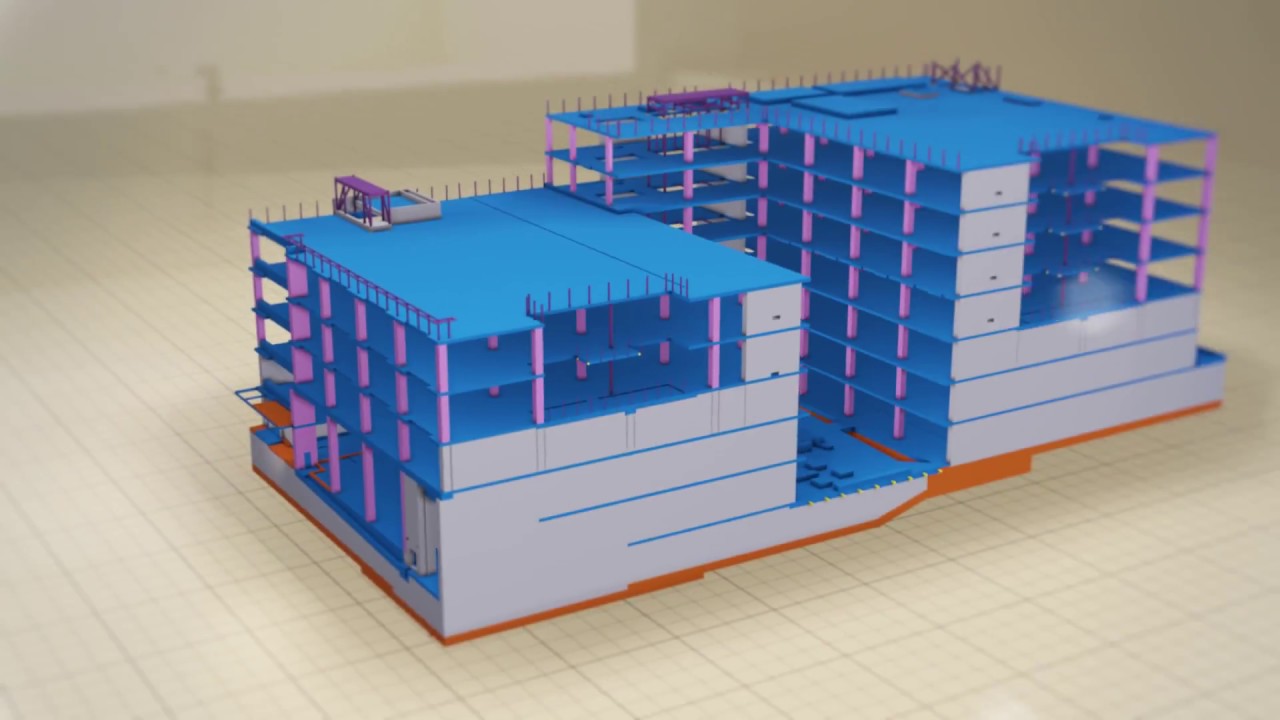 Projetos de Edifícios no software BIM Tekla Structures
