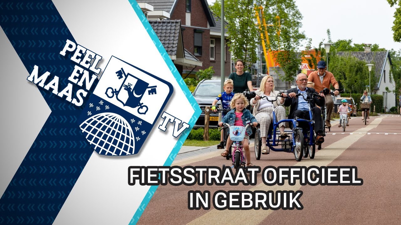 Fietsstraat in bedrijf - 7 juni 2023 - Peel en Maas TV Venray