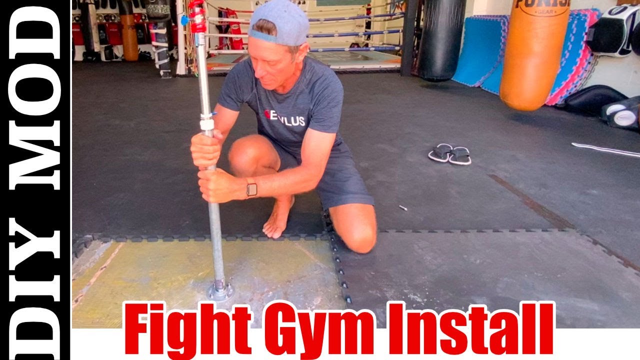 Kewlus PRO Spring DIY Cobra Bag Installed at Local Fight Gym - Bolted Onto Concrete