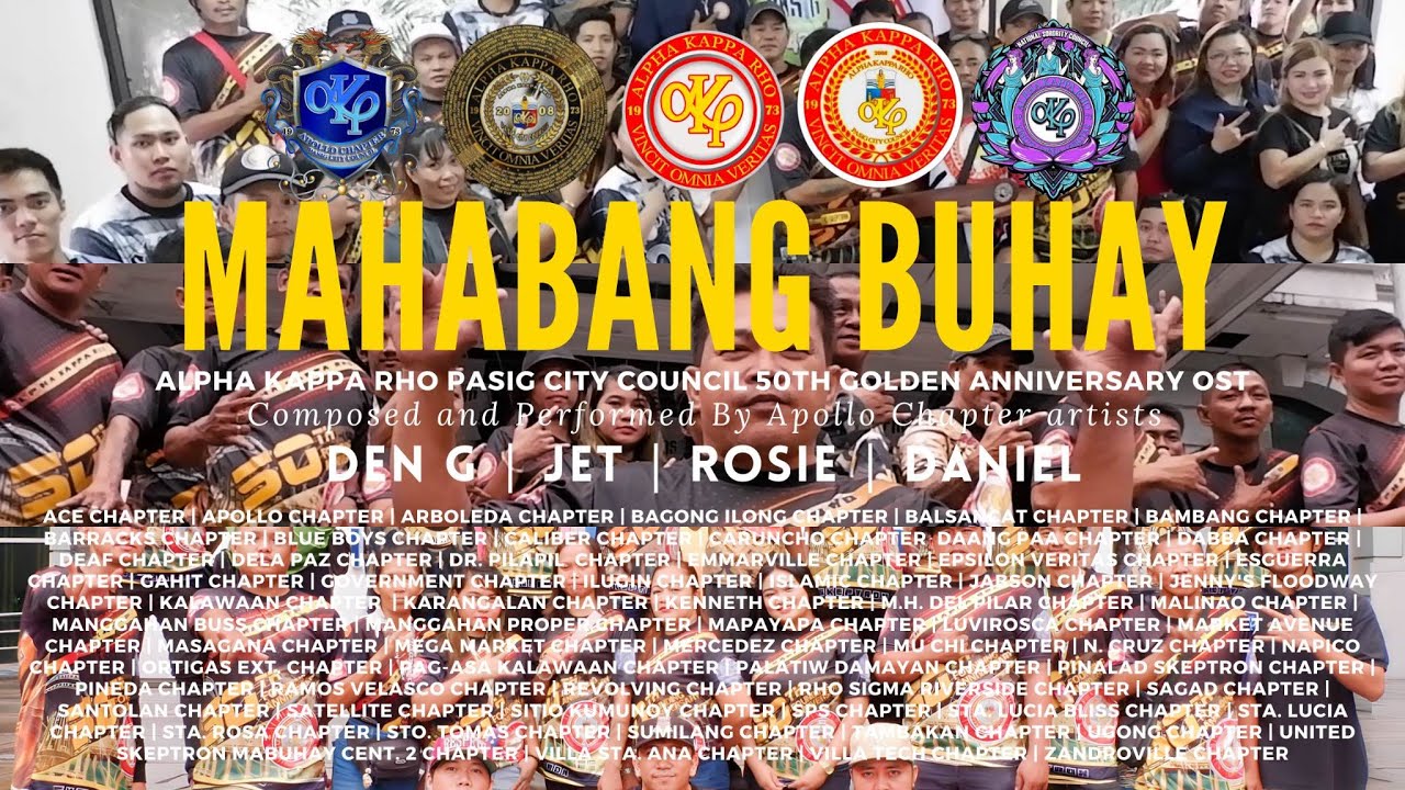 MAHABANG BUHAY (Pasig City Council 50th Golden Anniversary Song) - Daniel, Den g, Jet and  Rosie
