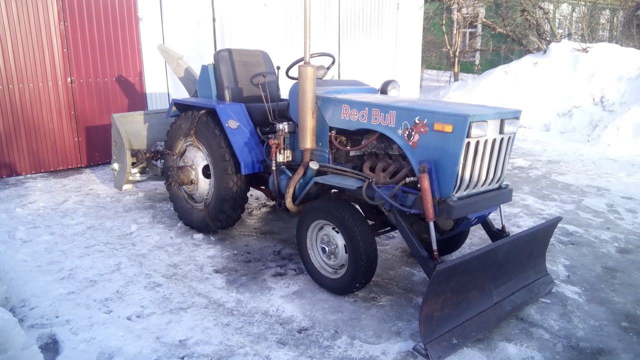 Самодельный минитрактор / Homemade tractor