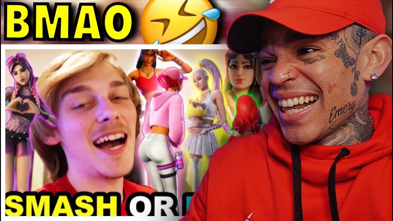 Chilly - SML Logan, Tito, Pablo - SMASH OR PASS FORTNITE SKINS!! [reaction]