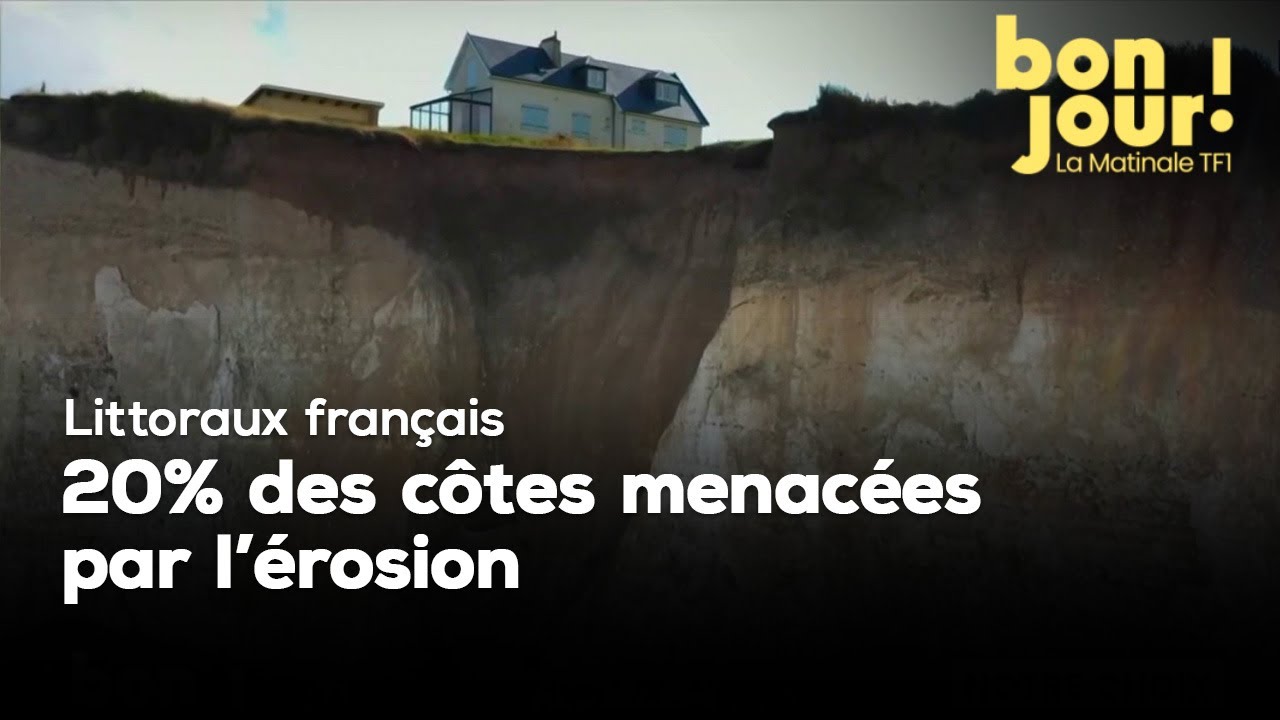 Littoraux français : 20% des côtes menacées par l'érosion