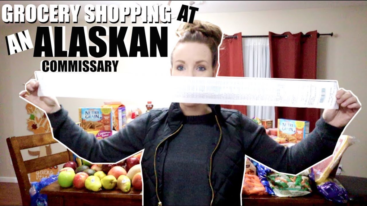 GROCERY SHOPPING AT AN ALASKAN COMMISSARY| FT. WAINWRIGHT ALASKA |Somers In Alaska Vlogs